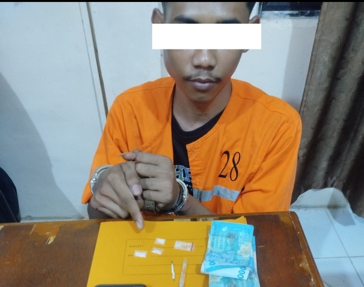 Pengedar Sabu Diringkus Polsek Siak Kecil, 4 Paket Sabu Turut Diamankan