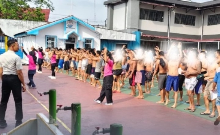 Diikuti 387 WBP, Lapas Bengkalis Gelar Senam Pagi