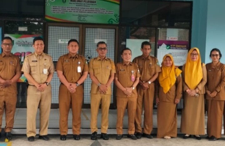 Tanda Tangan Kerjasama PKS dan Disdukcapil Bengkalis Soal Data Penduduk