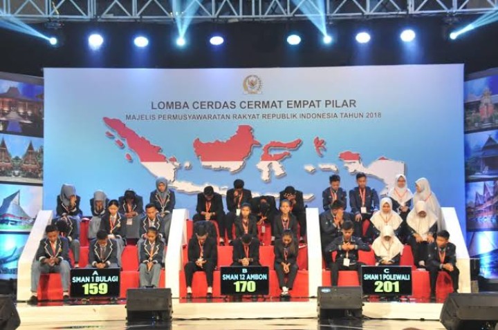 Lomba Cerdas Cermat Empat Pilar. Sumber: MPR