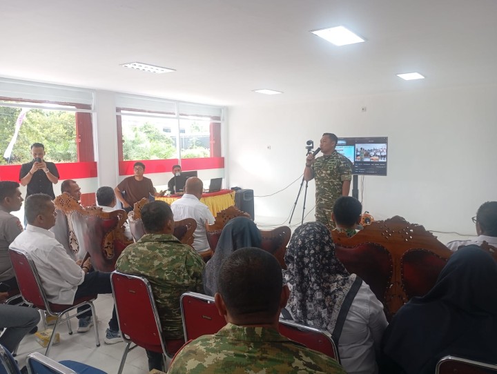 Dandim 0322/Siak Hadiri Vidcon Nasional Peresmian 1.061 Koperasi Merah Putih