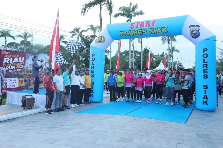 Road to Riau Bhayangkara Run 2026 Gaungkan Hidup Sehat dan Peduli Lingkungan