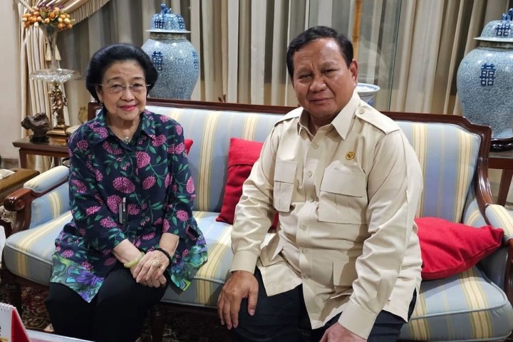 Presiden Prabowo Subianto dan Ketum PDIP Megawati Soekarnoputri. Sumber: 