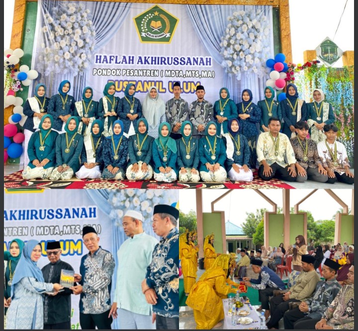 Tangis Haru Warnai Haflah Akhirussanah MA Bustanul Ulum Dayun, Launching Buku Jadi Kebanggaan