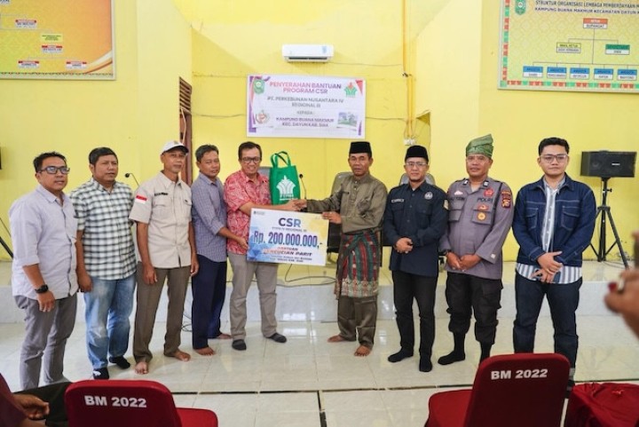 PTPN IV PalmCo Bantu Atasi Persoalan Banjir Empat Desa di Siak