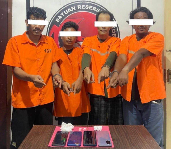 Polres Bengkalis Tangkap Empat Pelaku Narkoba di Air Putih