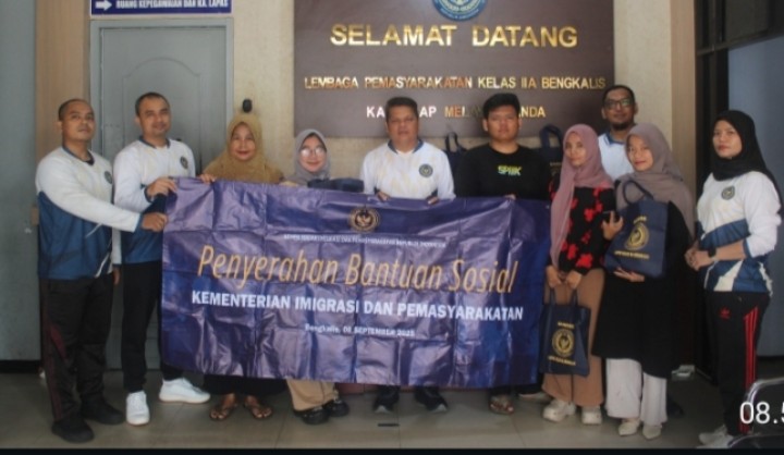 Wujud Kepedulian dan Kehadiran Negara Lapas Bengkalis Salurkan Bansos