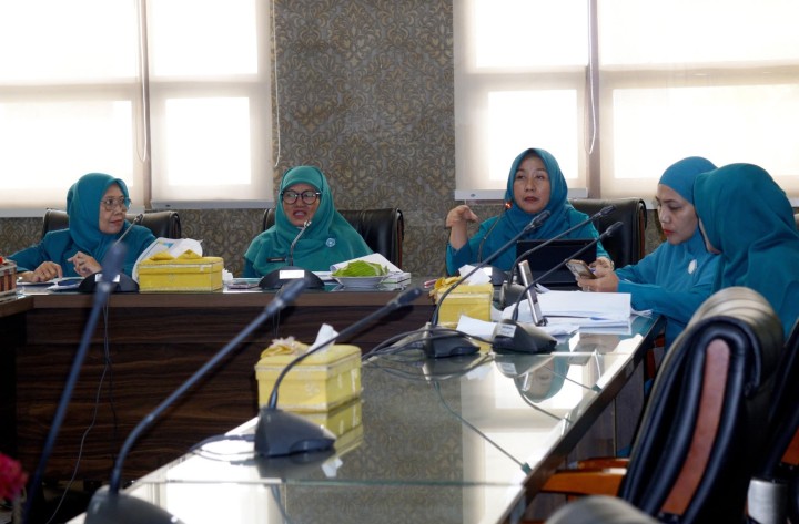 Ketua TP PKK Siak Pimpin Rapat Virtual Penguatan Implementasi 10 Program Pokok PKK