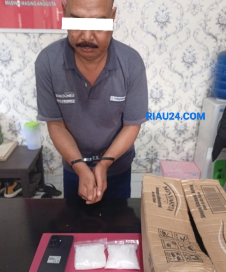 198 Gram Sabu dan Satu Pelaku Diamankan Polsek Rupat