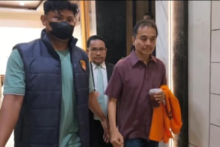 Penampakan Roy Suryo usai ditahan. Sumber: Internet