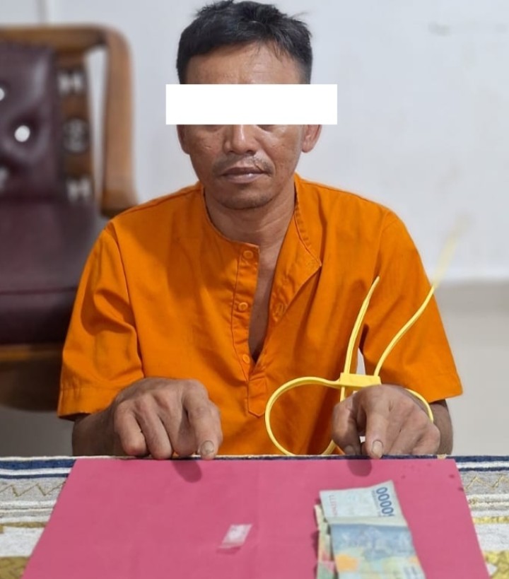 Polsek Mandau Meringkus DW Pelaku Penyalahgunaan Narkotika