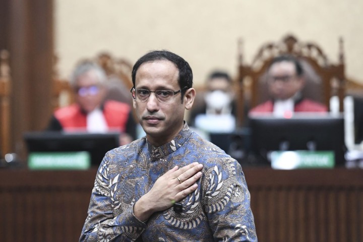 Mantan Menteri Pendidikan, Kebudayaan, Riset, dan Teknologi (Mendikbudristek) Nadiem Makarim. Sumber: kompas.com