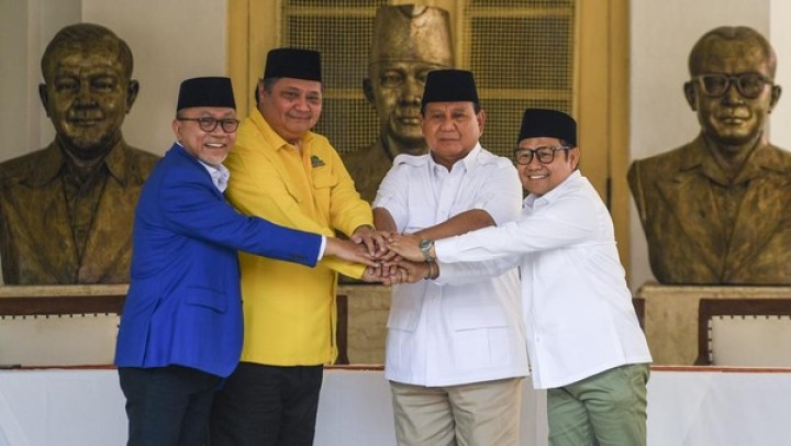 Elite politik pendukung Presiden Prabowo Subianto. Sumber: detik.com