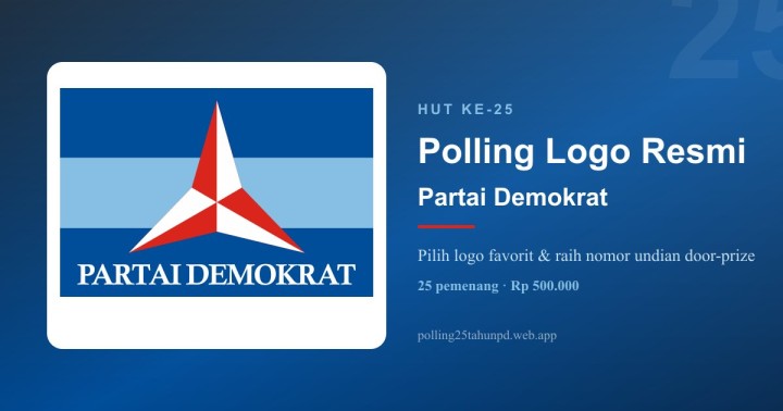 Ayo Pilih Logo HUT Demokrat ke-25
