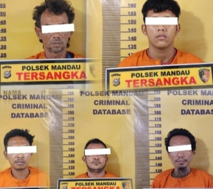 Lima Orang Diamankan Polsek Mandau Diduga Terlibat Narkoba