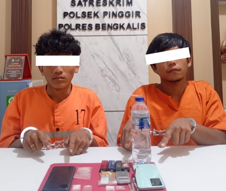Dua Tersangka Narkoba Dibekuk Polsek Pinggir