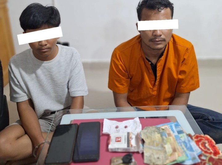 Dua Terduga Pengedar Ektasi Diamankan Polsek Mandau