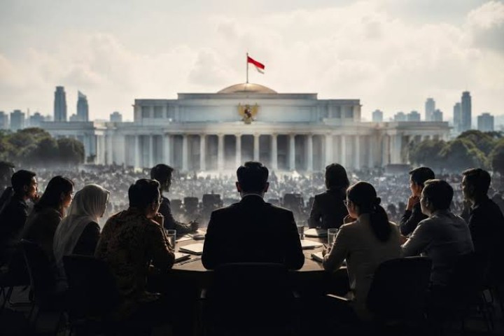 Ilustrasi kabinet bayangan. Sumber: Internet