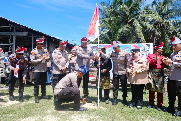 Dialog Kebangsaan Polda Riau dan Pemda Bengkalis di Pulau Rupat Saat Ekspedisi Merah Putih
