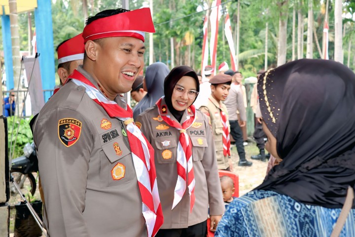 Ekspedisi Merah Putih Presisi Polda Riau di Teluk Lanus, Polres Siak Jelajah Sudut Negeri Perkuat Nasionalisme Sambut HUT RI ke-81