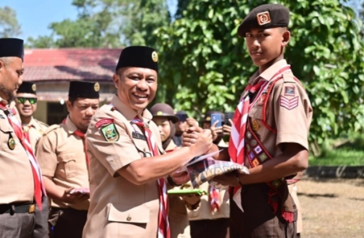 Wakil Bupati Bengkalis Lepas Kontingen Pramuka Menuju Jambore Nasional XII Tahun 2026