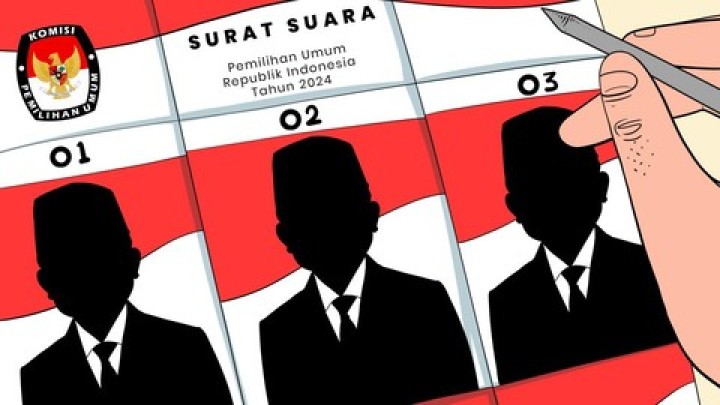 Ilustrasi surat suara. Sumber: Internet