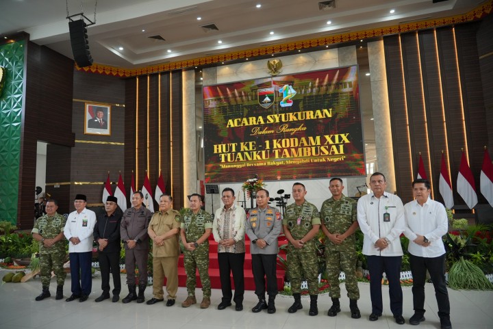 HUT ke-1 Kodam XIX/Tuanku Tambusai, Wabup Siak Dorong TNI dan Pemda Perkuat Kolaborasi