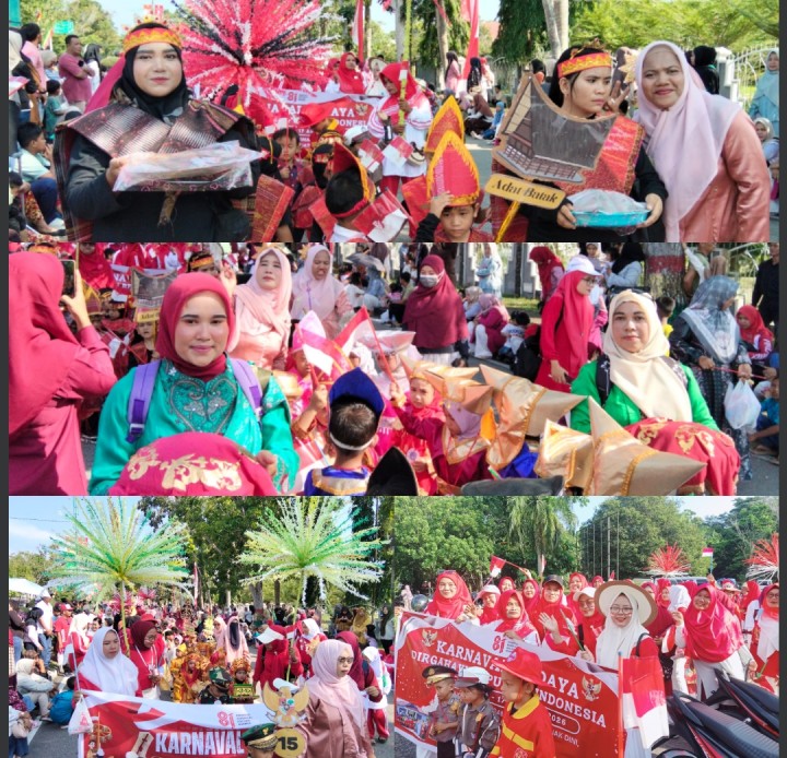 Pesona Budaya Nusantara, TK Negeri Pembina Mempura Meriahkan HUT RI ke-81