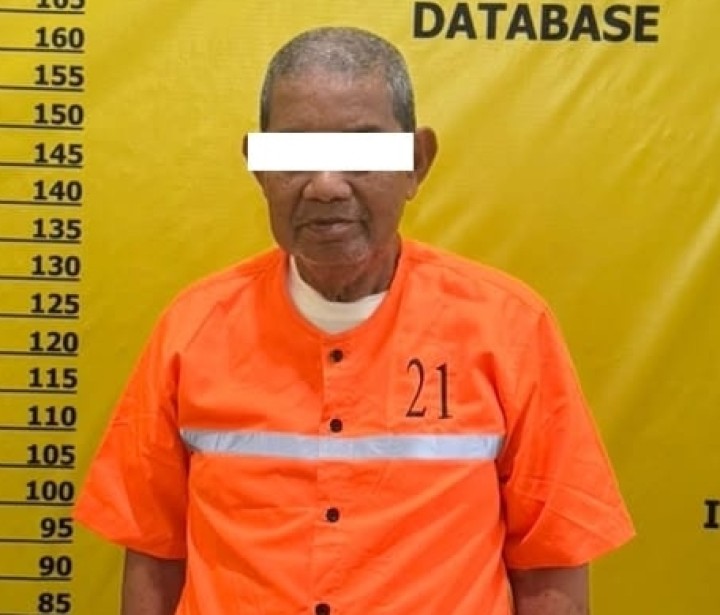 Bakar Api Dikebun Lalu Merambat, IH Kakek 79 Tahun di Bengkalis di Tetapkan Tersangka
