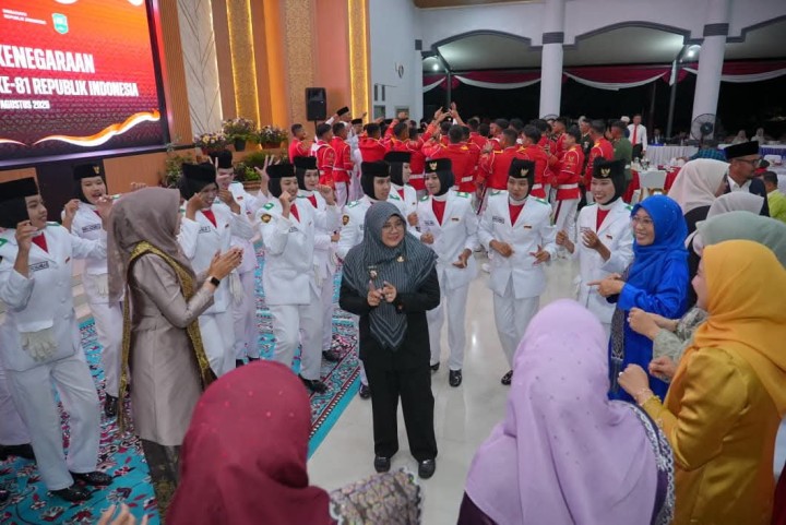 Resepsi Kenegaraan HUT Proklamasi Kemerdekaan Ke-81 RI di Balairung Datuk Empat Suku