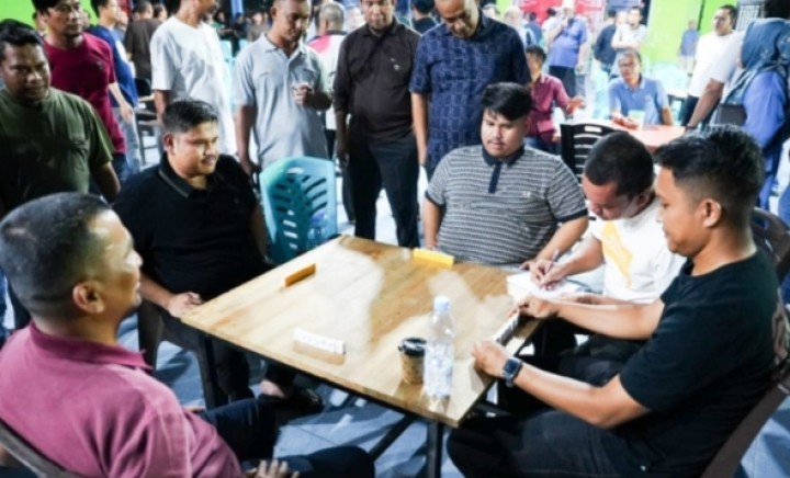 Ketua DPRD Bengkalis Buka Turnamen Domino Sempena HUT RI ke 81