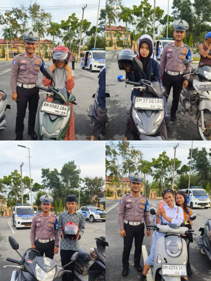 Tingkatkan Kesadaran Masyarakat Tertib Berlalu Lintas, Satlantas Polres Siak Gencar Lakukan Edukasi