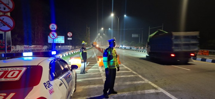 Weekend Aman dan Lancar, Polantas Karib Intensifkan Patroli di Jalan Protokol dan Jalur Tol
