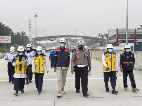 Ditlantas Polda Riau Tinjau Kesiapan Open Traffic Tahap 2, Pastikan Akses Tol Aman bagi Pengguna Jalan