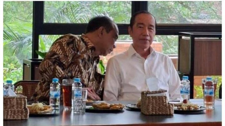 Presiden ke-7 Joko Widodo dan Ketua Umum Relawan Projo Budi Arie. Sumber: Facebook