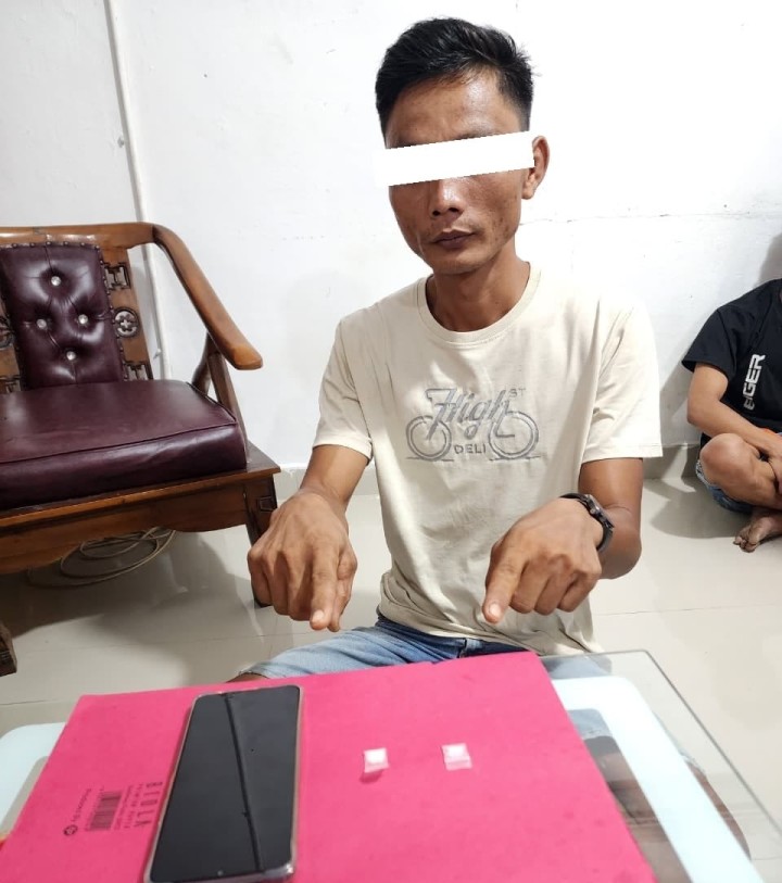 Pelaku Narkoba M Tak Berkutik Saat Diringkus Tim Opsnal Polsek Mandau