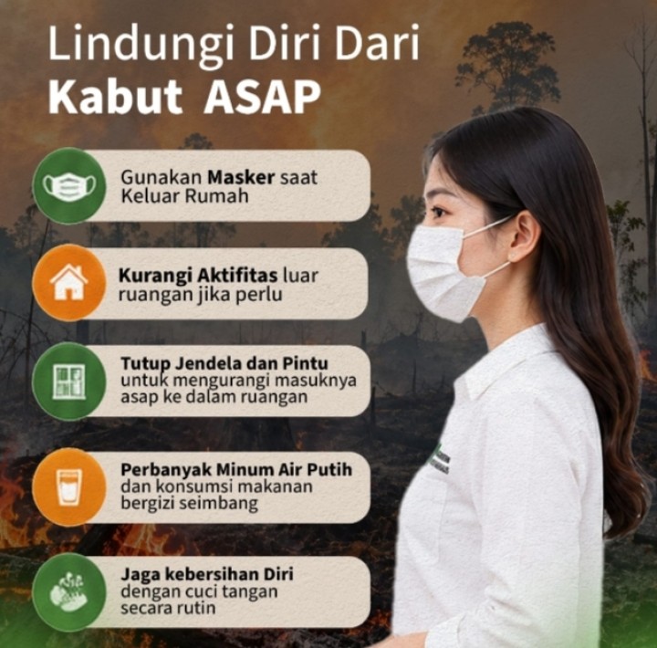 Kabut Asap Karhutla, Dinkes Bengkalis Imbau Warga Waspadai ISPA