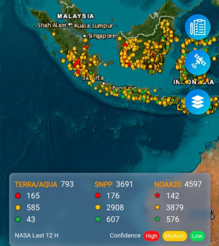 Mengapa Kabut Asap Kembali Pekat di Siak? Angin dari Selatan Jadi Salah Satu Penyebab