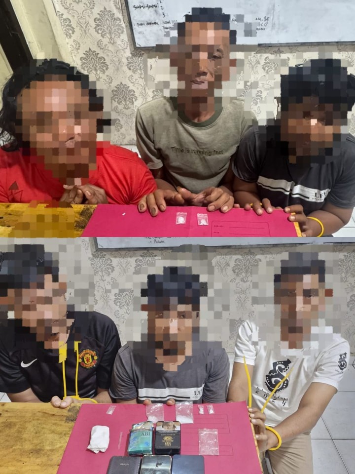 Satresnarkoba Polres Siak Ungkap Jaringan Sabu, Lima Tersangka Diciduk, Tiga Diantaranya P3K Paruh Waktu Pemkab Siak