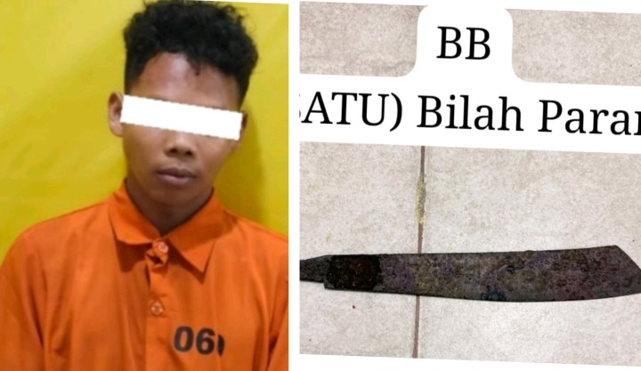 Tukang Ojek Dibacok ABG, Pelaku Berhasil Diringkus Satreskrim di Kembung