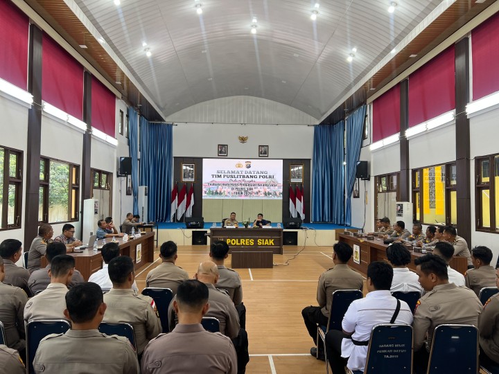 Puslitbang Polri Evaluasi Mutu Pengadaan Barang dan Jasa di Polres Siak