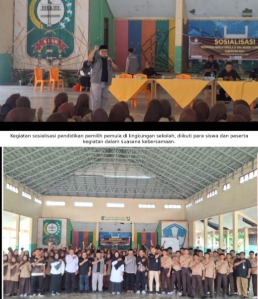 KPU Siak Sambangi SMA Negeri 1 Lubuk Dalam, Pemilih Pemula Diajak Kenali Hak Pilih