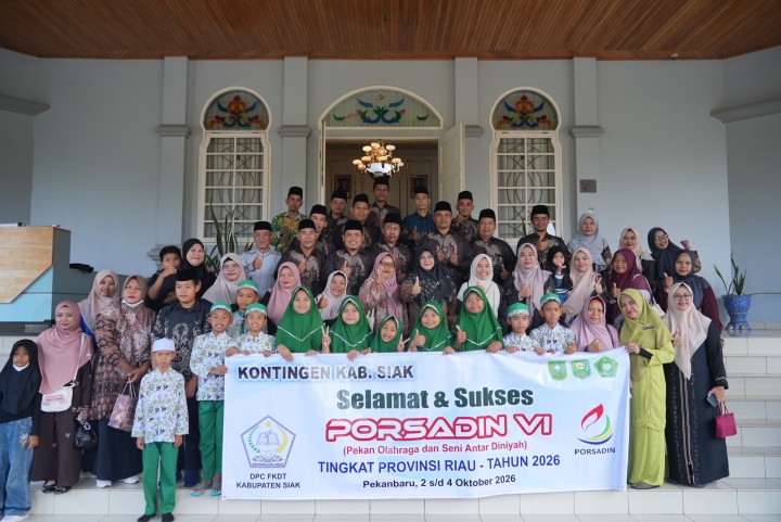 Bupati Afni Lepas Kontingen Siak Berlaga di PORSADIN Riau 2026