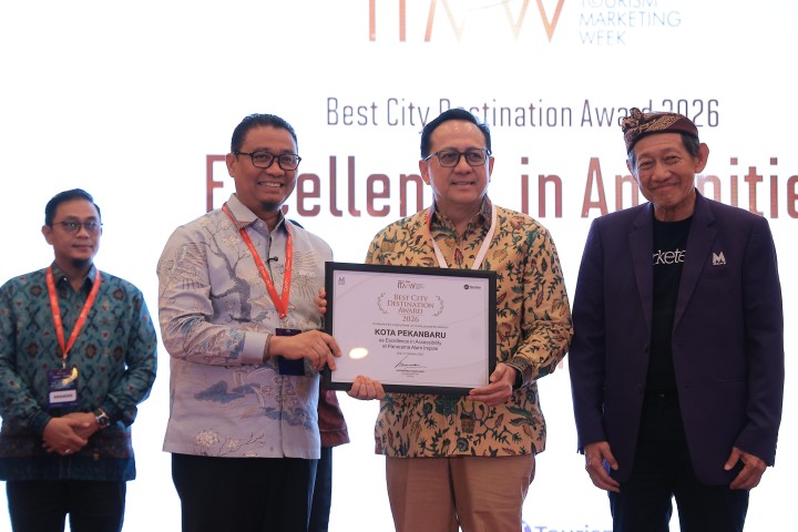 Pekanbaru Raih ITMW Destination Awards 2026, Unggul dalam Aksesibilitas Pariwisata. (Istimewa)