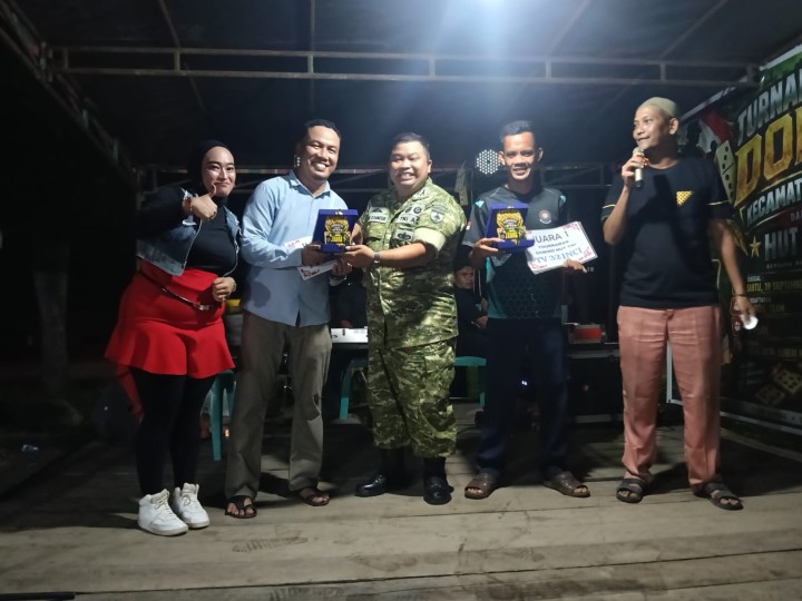 Open Turnamen Domino HUT TNI ke 81 di Siak Kecil Resmi Ditutup