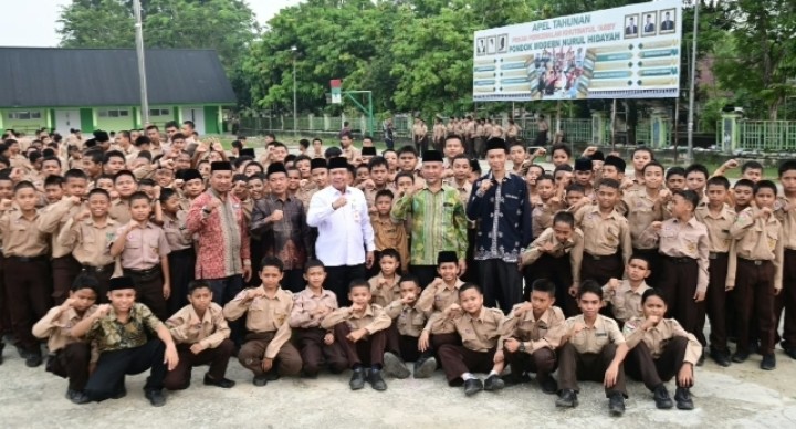32 Peserta PMNH Ikut Apel Tahunan Santri, Berikut Pesan Bupati Bengkalis