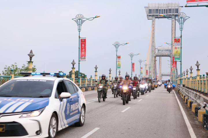 Jaga Kamtibmas, TNI-Polri dan Pemkab Siak Gelar Patroli Skala Besar