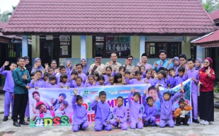 Melalui Program DSS, Diskominfo Bengkalis Sambangi SDN 32 Bantan
