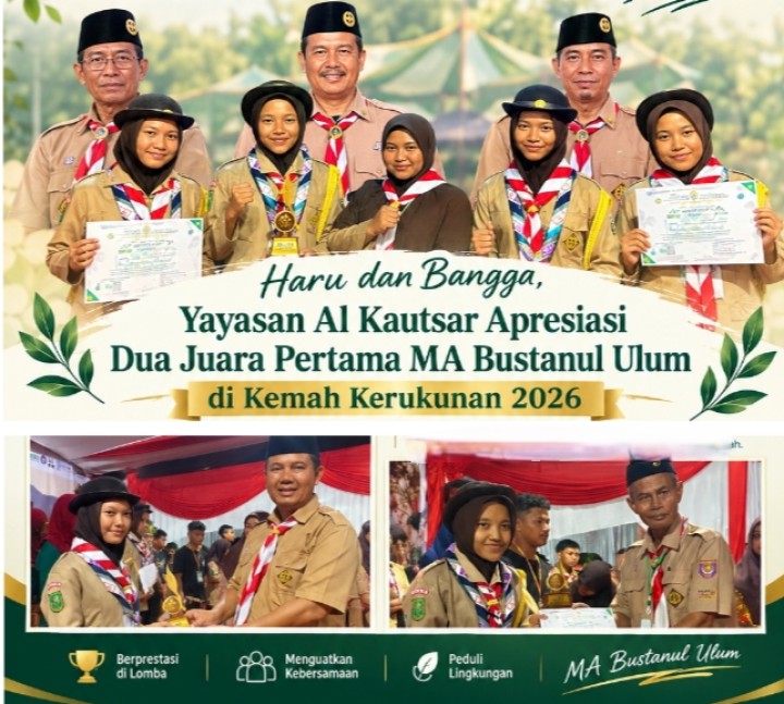 Hadiah Terindah di Hari Santri Nasional 2026, Yayasan Al Kautsar Apresiasi Dua Juara Pertama MA Bustanul Ulum