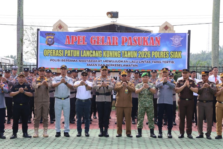 Polres Siak Gelar Operasi Patuh Lancang Kuning 2026, Kedepankan Edukasi dan Keselamatan Berlalu Lintas